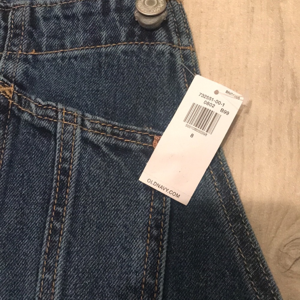 Old Navy Slouchy Straight Denim Overalls - Picture 3 of 7